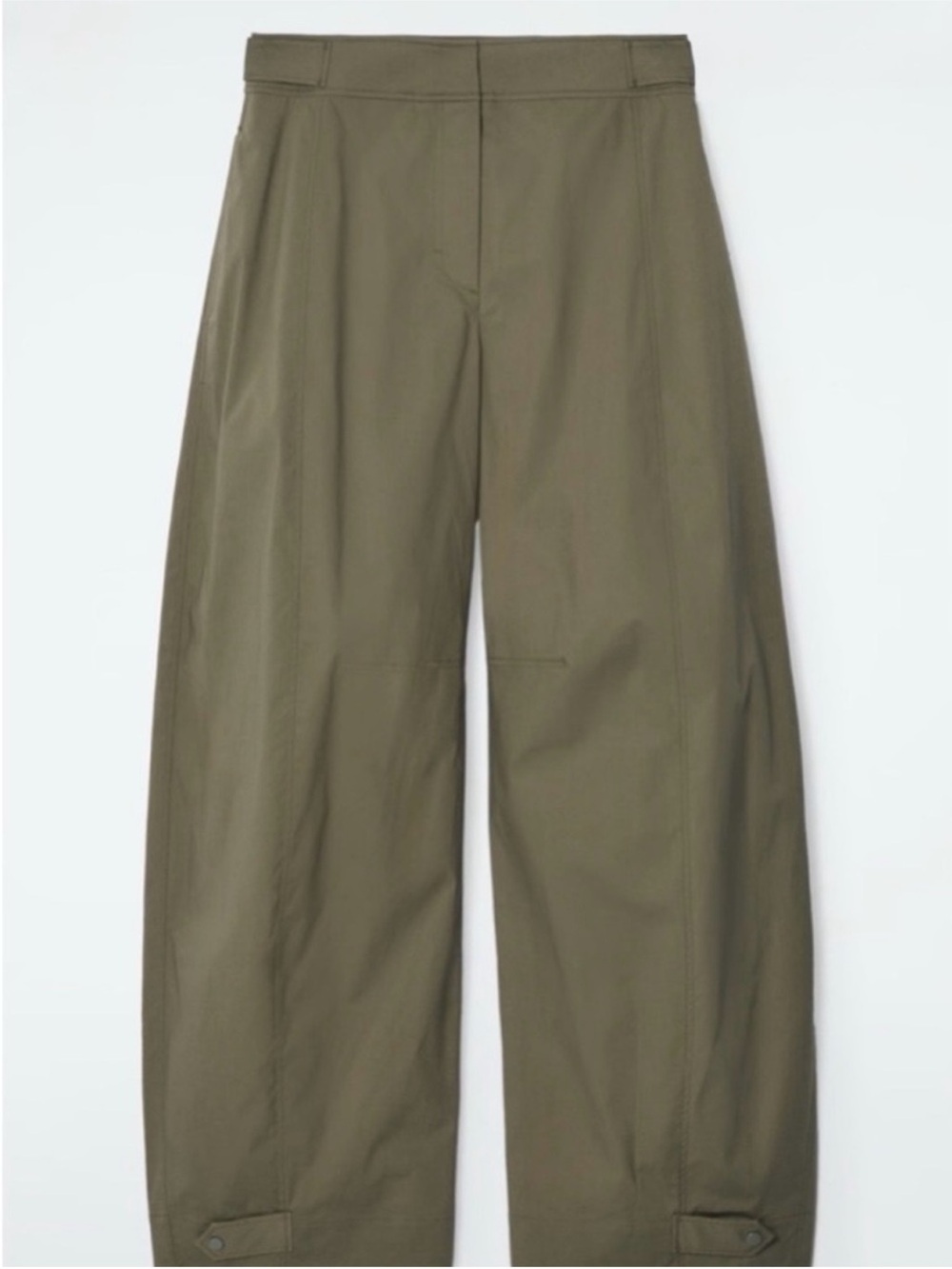 COS Barrel Leg Utility Trouser Green - Picture 3 of 12